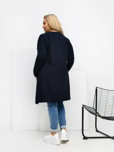Plus size tunika v námorníckej modrej