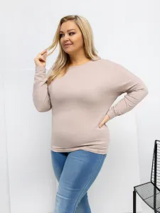 Plus size béžová blúzka
