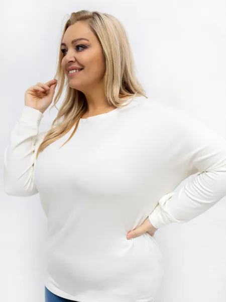 Plus size blúzka ecru