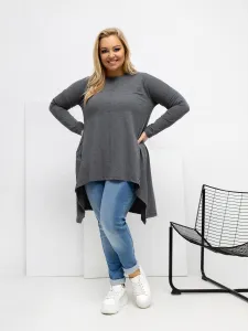 Plus size asymetrická blúzka