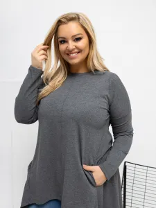 Plus size asymetrická blúzka