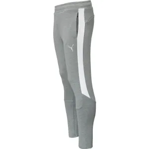 Puma TEAMEVOSTRIPE PANTS Pánske tepláky, sivá, veľkosť