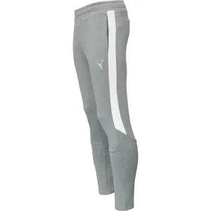 Puma TEAMEVOSTRIPE PANTS Pánske tepláky, sivá, veľkosť