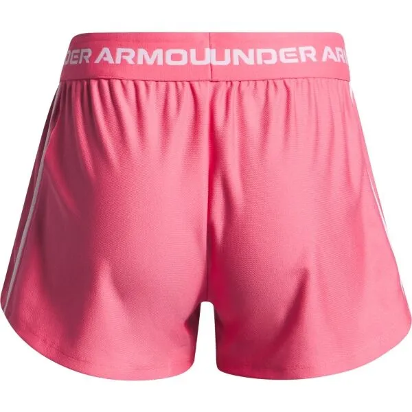 Under Armour TECH PLAY UP Dievčenské krátke nohavice, ružová, veľkosť L