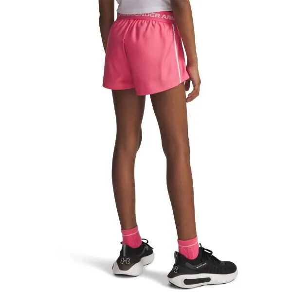 Under Armour TECH PLAY UP Dievčenské krátke nohavice, ružová, veľkosť L