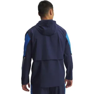 Under Armour VELOCITI STORM HOODED Pánska bunda na behanie, tmavo modrá, veľkosť M
