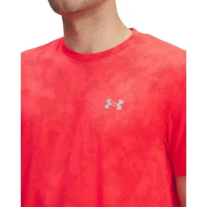 Under Armour LAUNCH CAMO Pánske tričko, červená, veľkosť M