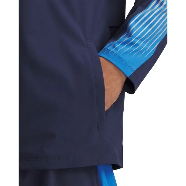 Under Armour VELOCITI STORM HOODED Pánska bunda na behanie, tmavo modrá, veľkosť M