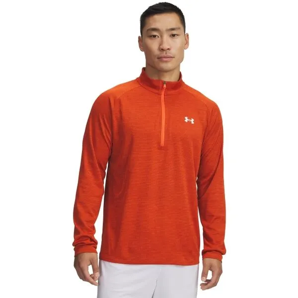 Under Armour TECH TEXTURED Pánske tričko, oranžová, veľkosť M