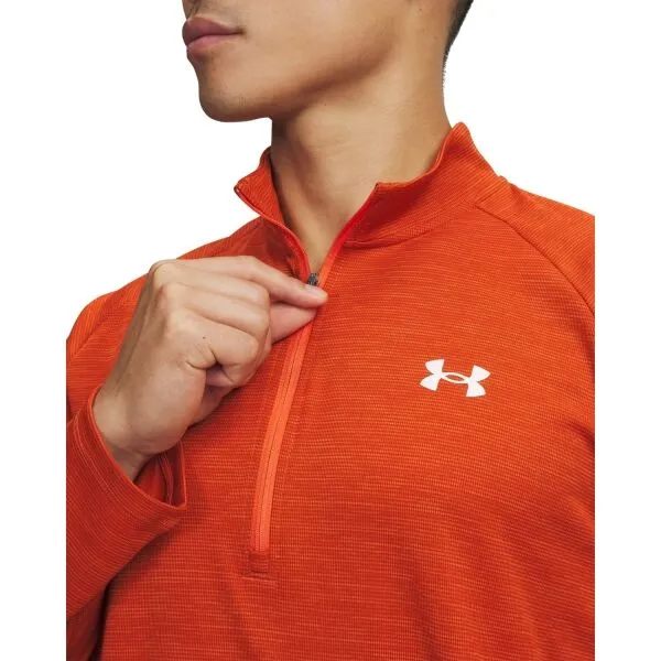 Under Armour TECH TEXTURED Pánske tričko, oranžová, veľkosť M
