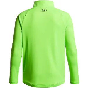 Under Armour TECH 2.0 1/2 ZIP Chlapčenské tričko s dlhým rukávom, svetlo zelená, veľkosť XL