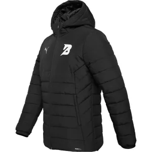 Puma TEAMADDITIONS HOODED PADDED JACKET Pánska bunda, čierna, veľkosť