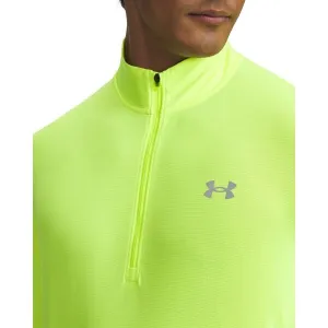 Under Armour LAUNCH 1/4 ZIP Pánske bežecké tričko, žltá, veľkosť