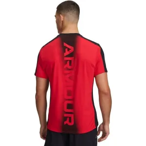 Under Armour HEATGEAR WORDMARK Pánske športové tričko, červená, veľkosť