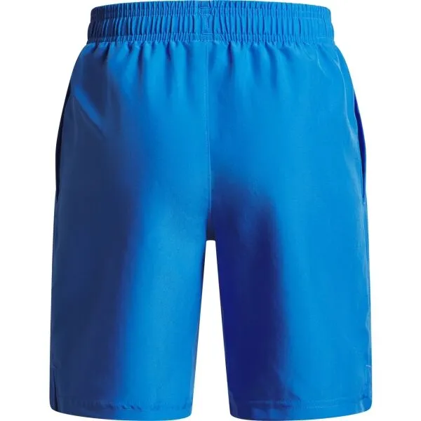 Under Armour WOVEN WORDMARK Chlapčenské krátke nohavice, modrá, veľkosť L