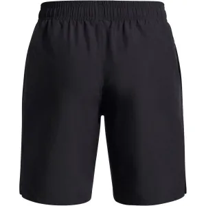 Under Armour WOVEN WORDMARK Chlapčenské krátke nohavice, čierna, veľkosť M