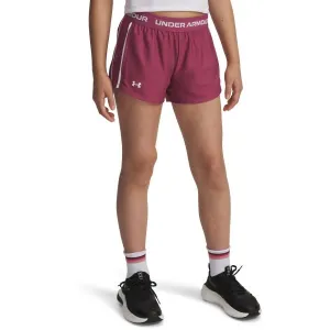 Under Armour TECH PLAY UP Dievčenské krátke nohavice, červená, veľkosť L