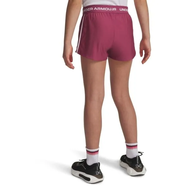 Under Armour TECH PLAY UP Dievčenské krátke nohavice, červená, veľkosť L