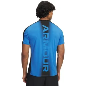 Under Armour HEATGEAR WORDMARK Pánske športové tričko, modrá, veľkosť