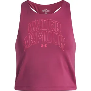 Under Armour MOTION BRANDED TANK Dievčenské tielko, červená, veľkosť M
