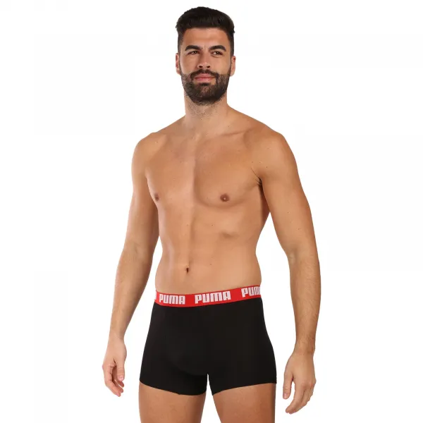 6PACK pánske boxerky Puma čierne (701227792 004) L, trenky