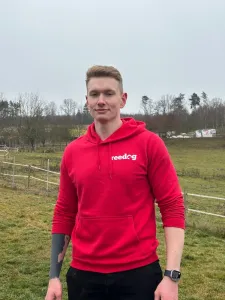 Reedog mikina červená „Chvostík“