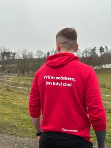 Reedog mikina červená „Chvostík“