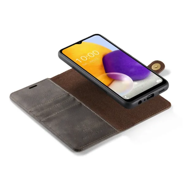DG.MING Peňaženkový obal 2v1 Samsung Galaxy A13 šedý