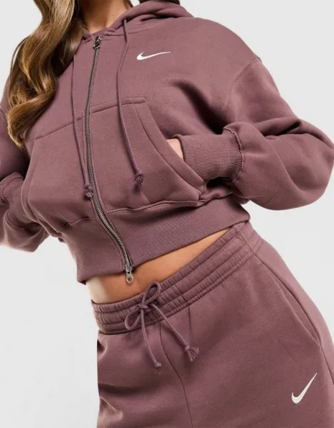 Nike Mikina S Kapucňou   W Nsw Phnx Flc Crp