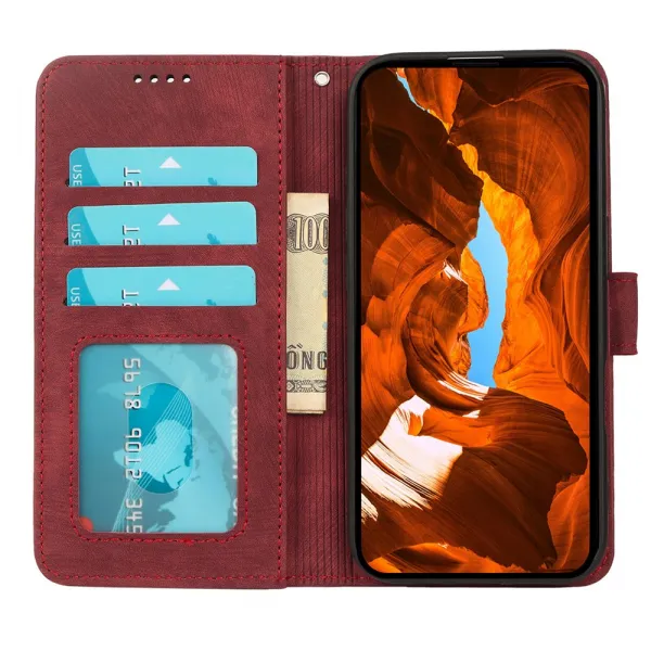 MAGNETIC Zaklápací kryt pre T Phone 3 Pro červený