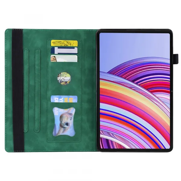 FLATY Zaklápací obal pre Xiaomi Redmi Pad 2 Pro zelený