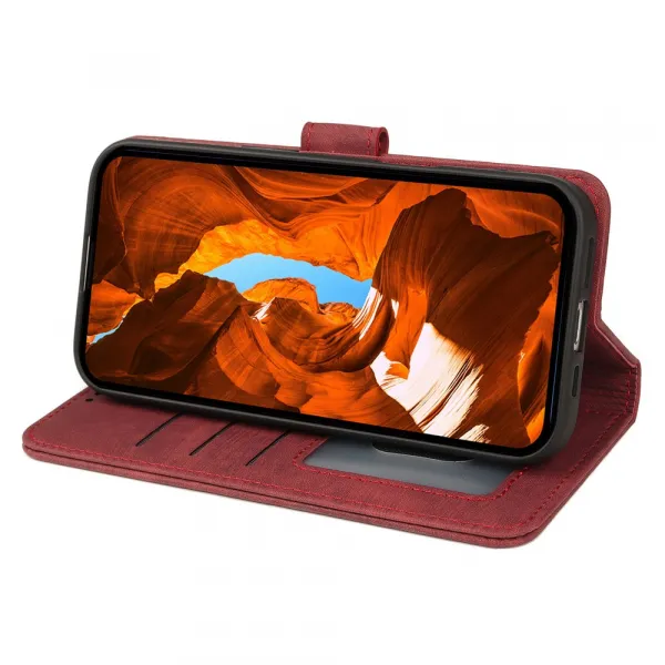 MAGNETIC Zaklápací kryt pre T Phone 3 Pro červený