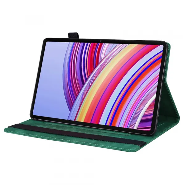 FLATY Zaklápací obal pre Xiaomi Redmi Pad 2 Pro zelený