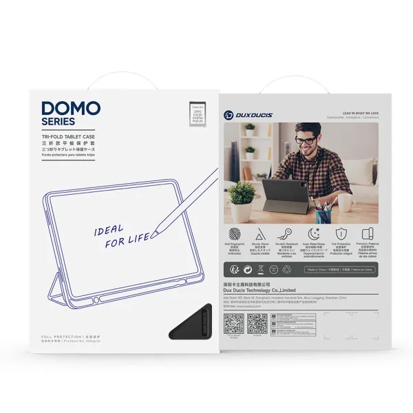 DUX DOMO Zaklápacie puzdro pre OnePlus Pad Lite čierne