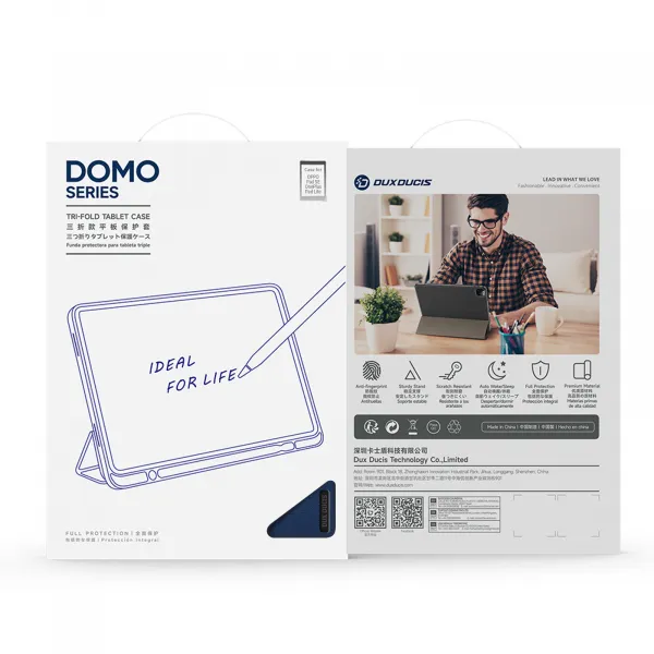 DUX DOMO Zaklápacie puzdro pre OnePlus Pad Lite modré