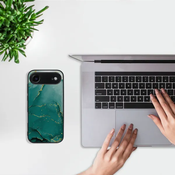MY ART Ochranný kryt pre Apple iPhone Air GREEN MARBLE (145)