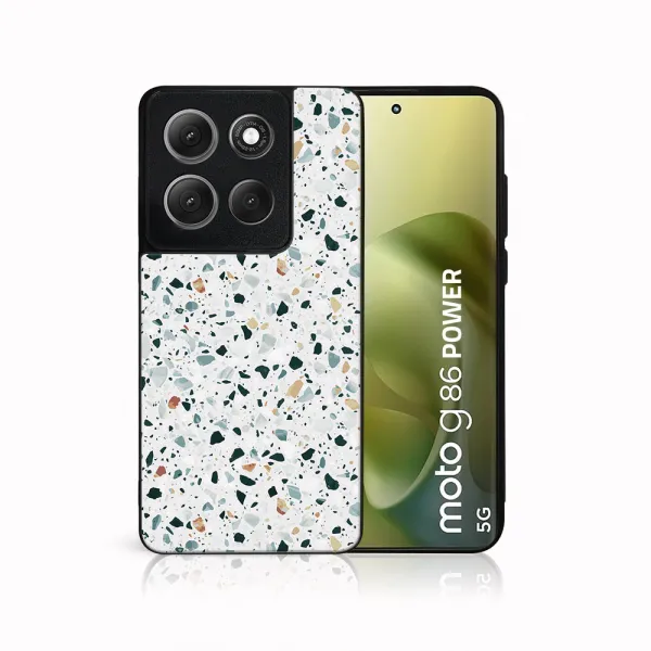 MY ART Ochranný kryt pre Motorola Moto G86 Power 5G GREY TERRAZZO (163)