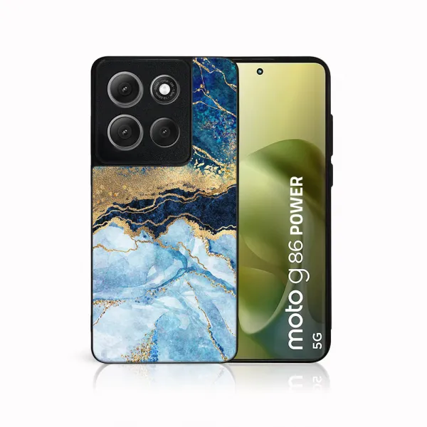 MY ART Ochranný kryt pre Motorola Moto G86 Power 5G BLUE MARBLE (141)