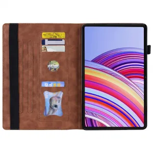 FLATY Zaklápací obal pre Xiaomi Redmi Pad 2 Pro hnedý