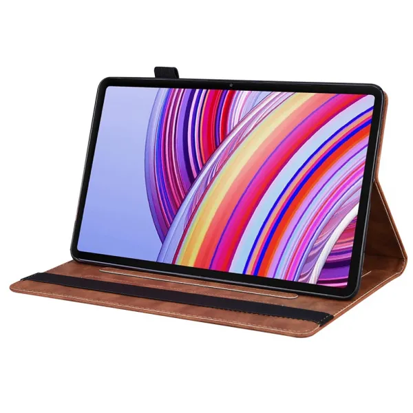 FLATY Zaklápací obal pre Xiaomi Redmi Pad 2 Pro hnedý