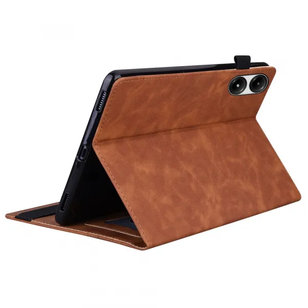 FLATY Zaklápací obal pre Xiaomi Redmi Pad 2 Pro hnedý