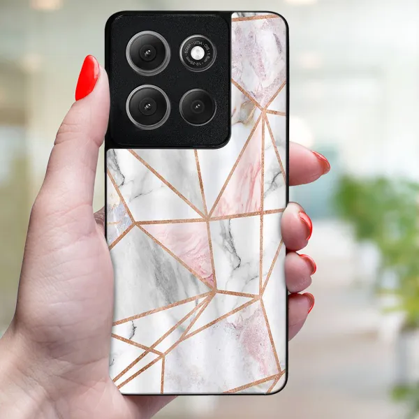 MY ART Ochranný kryt pre Motorola Moto G86 Power 5G PINK MARBLE (143)