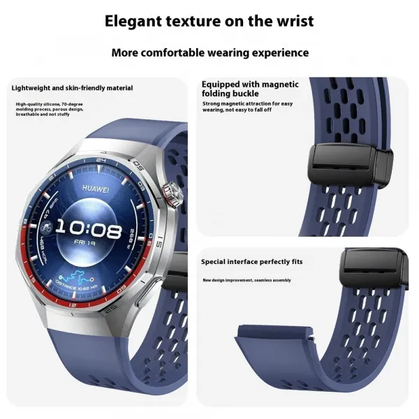 AIRY Silikónový remienok pre Huawei Watch GT 5 Pro 46mm / GT 6 Pro 46mm modrý