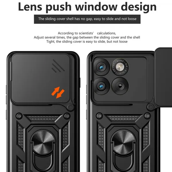 RING CAMERA Kryt s držiakom pre Motorola Edge 70 modrý