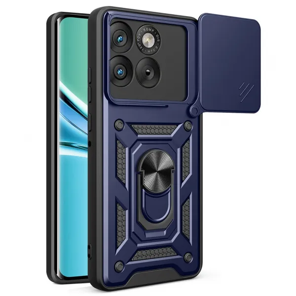 RING CAMERA Kryt s držiakom pre Motorola Edge 70 modrý