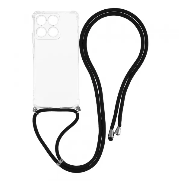 TRANSPARENT ROPE Kryt so šnúrkou Motorola Edge 70 priehľadný