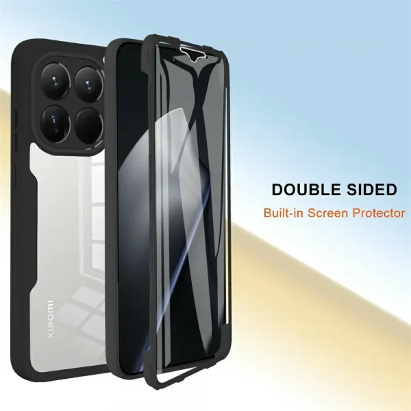 DUAL Obojstranný obal s fóliou Xiaomi 15T Pro modrý
