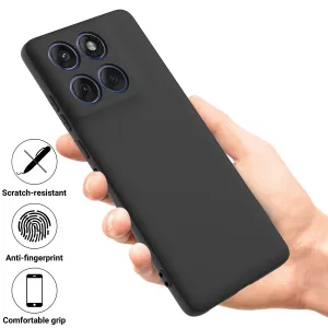 RUBBER Ochranný obal pre Motorola Edge 70 čierny
