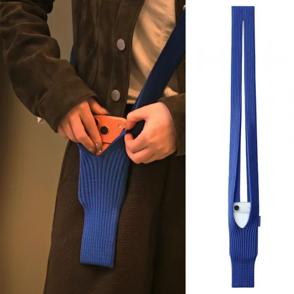 SOFT POCKET Puzdro / kapsa na mobil 80cm modrá