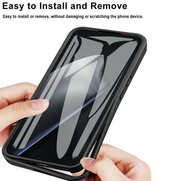DUAL Obojstranný obal s fóliou Xiaomi 15T Pro modrý